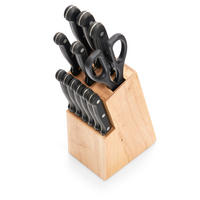 MESSERBLOCK 13-teilig  - Naturfarben, Basics, Holz (13,5cm) - Zeller Present