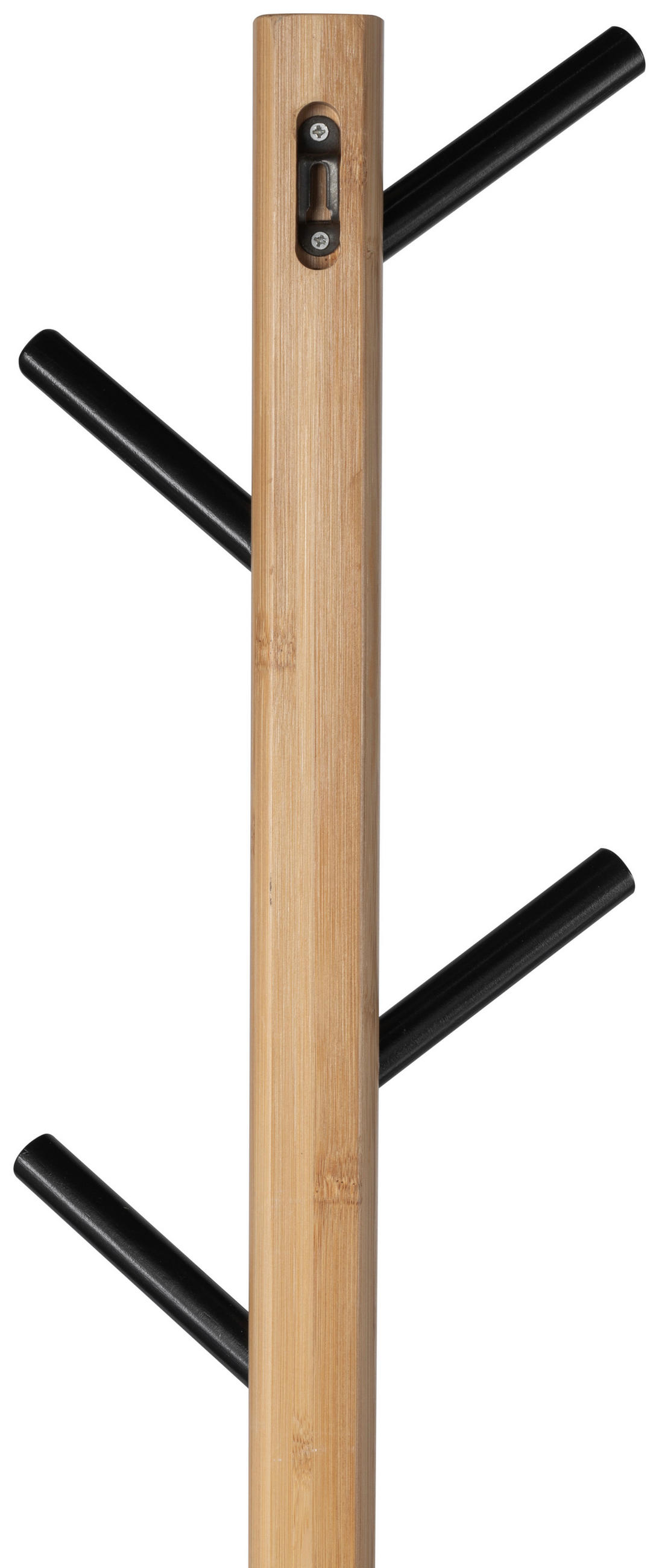 ŠATNÍ STOJAN - černá/přírodní barvy, Design, přírodní materiály (18,5/98/12,5cm) - MID.YOU