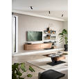 WOHNWAND  in Anthrazit, Eichefarben  339/170/39 cm  - Eichefarben/Anthrazit, Natur, Holz/Metall (339/170/39cm) - Valnatura
