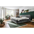 POLSTERBETT 160/200 cm  in Anthrazit  - Eichefarben/Anthrazit, Design, Holz/Textil (160/200cm) - Xora