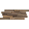 WANDVERKLEIDUNG Teakholz  - Dunkelbraun, Basics, Holz (50/20/2cm)