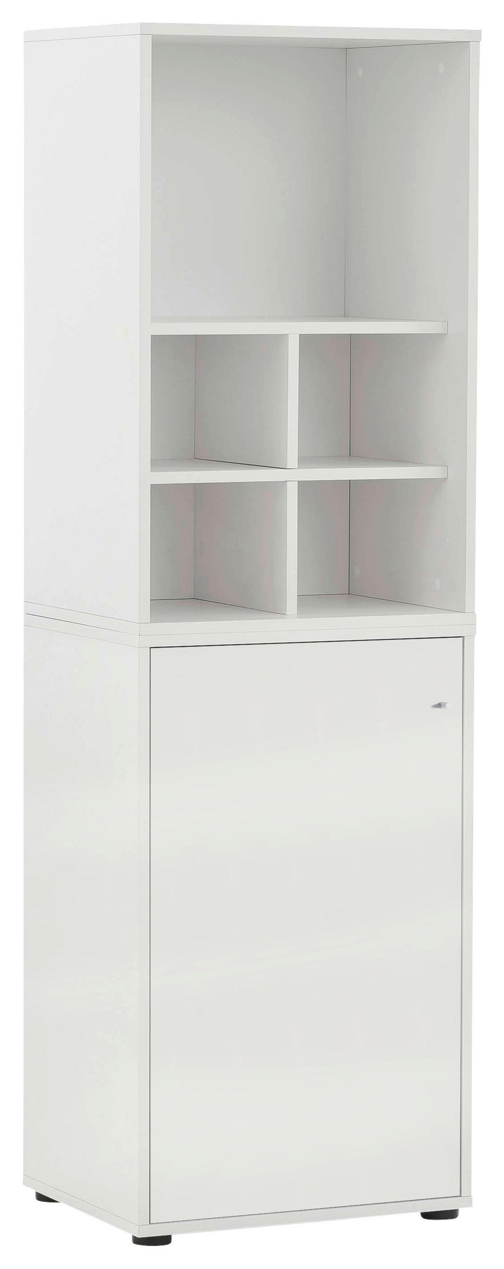 AKTENSCHRANK Weiß  - Weiß, MODERN, Holzwerkstoff (50,9/165,2/41cm) - MID.YOU