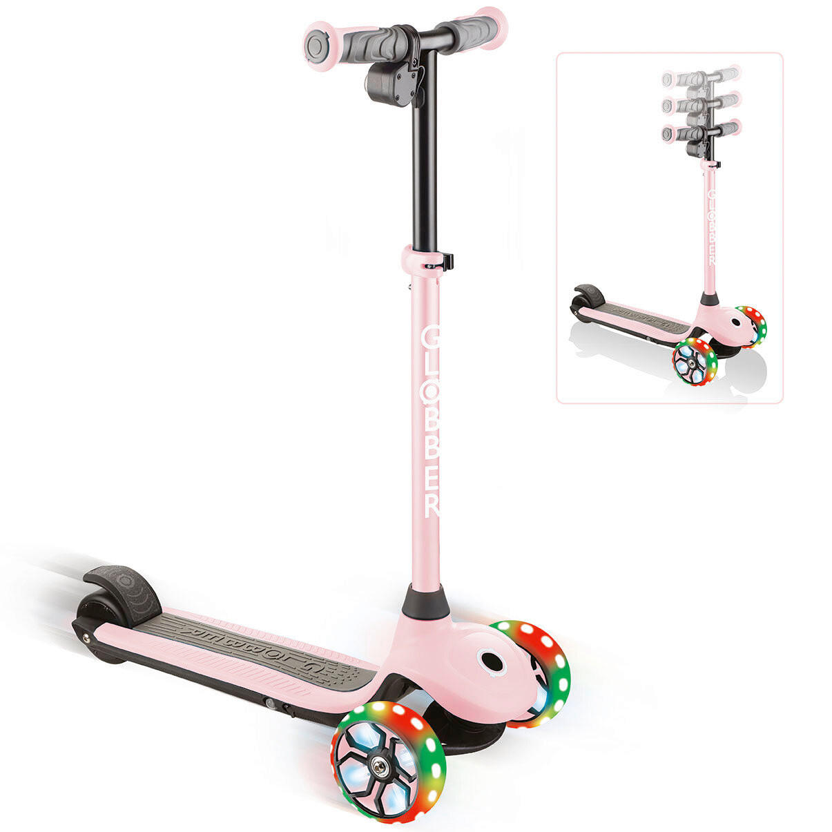 KINDER-E-SCOOTER ONE K E-MOTION 4 PLUS  - Rosa, LIFESTYLE, Kunststoff (62,0/29,0/76,0cm) - GLOBBER