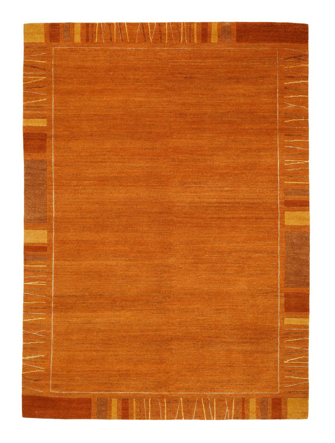 WOLLTEPPICH 200/250 cm Sena Silk Mata Kupferfarben  - Kupferfarben, Basics, Textil (200/250cm) - Cazaris