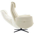 MASSAGESESSEL Echtleder Lederlook Beige    - Beige, Design, Leder/Textil (77/113/90cm) - Xora