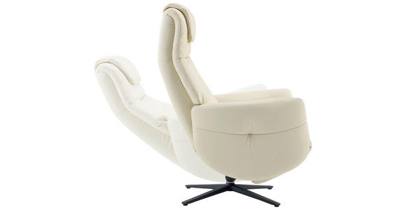 MASSAGESESSEL Echtleder Lederlook Beige - Beige, Design, Leder/Textil (77/113/90cm) - Xora