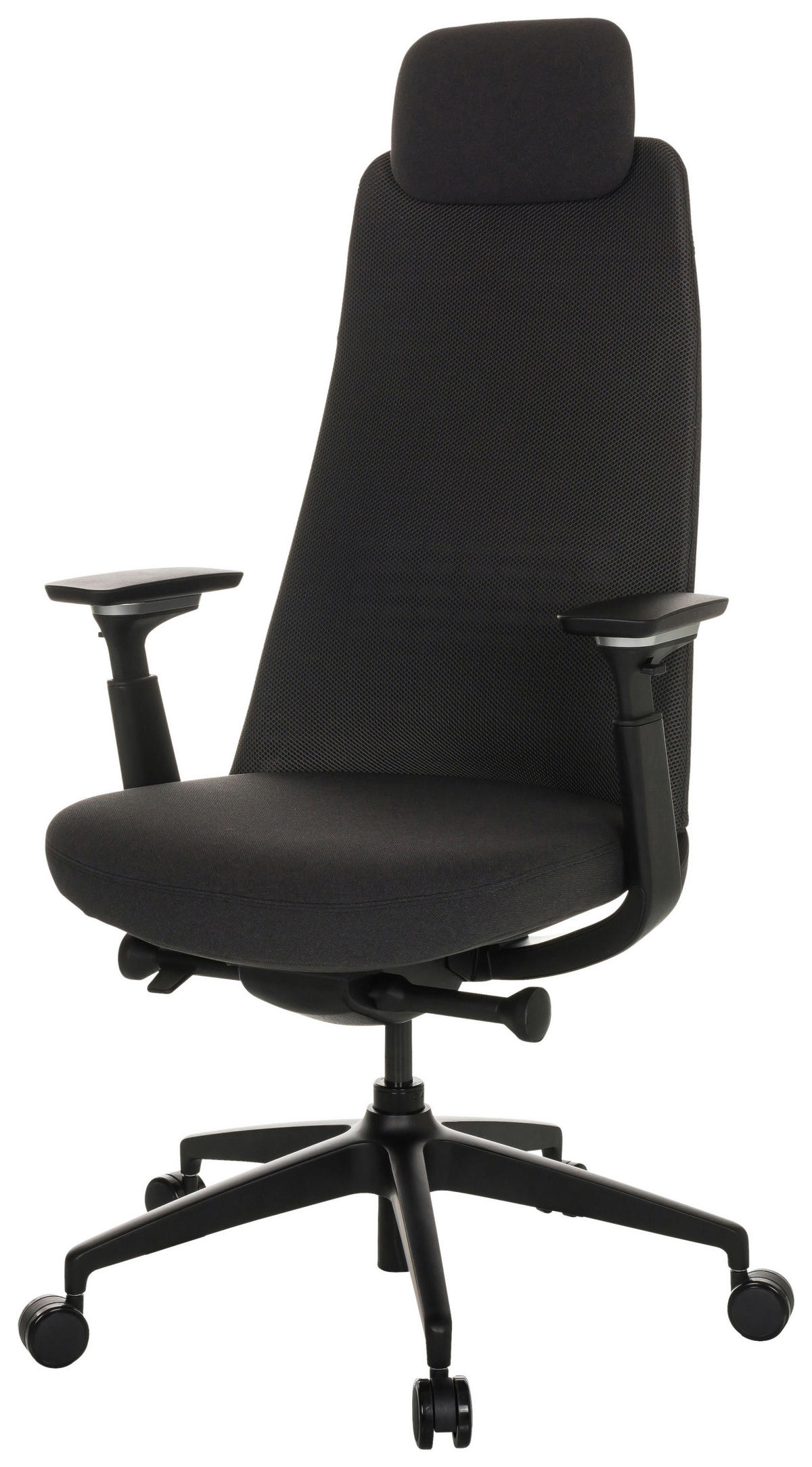 CHEFSESSEL Schwarz  - Schwarz, Basics, Kunststoff/Textil (68/120-131/60cm) - MID.YOU