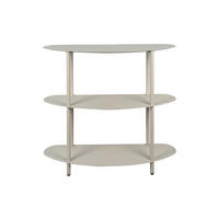 VITRINE  in Grau  - Grau, Basics, Metall (90/28/82cm) - Leitmotiv