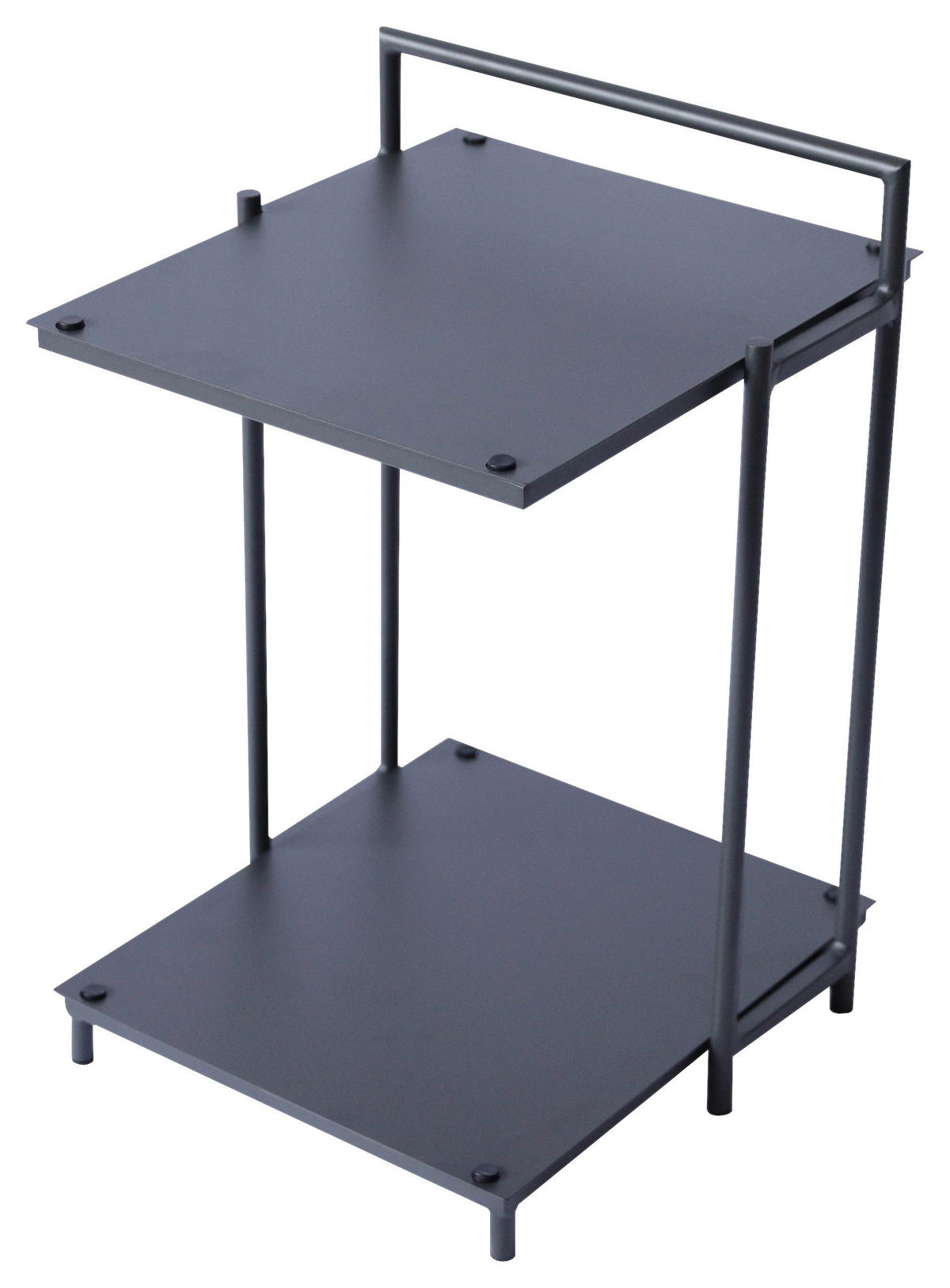 BEISTELLTISCH 40/42/60 cm Anthrazit rechteckig  - Anthrazit, Design, Metall (40/42/60cm) - Xora