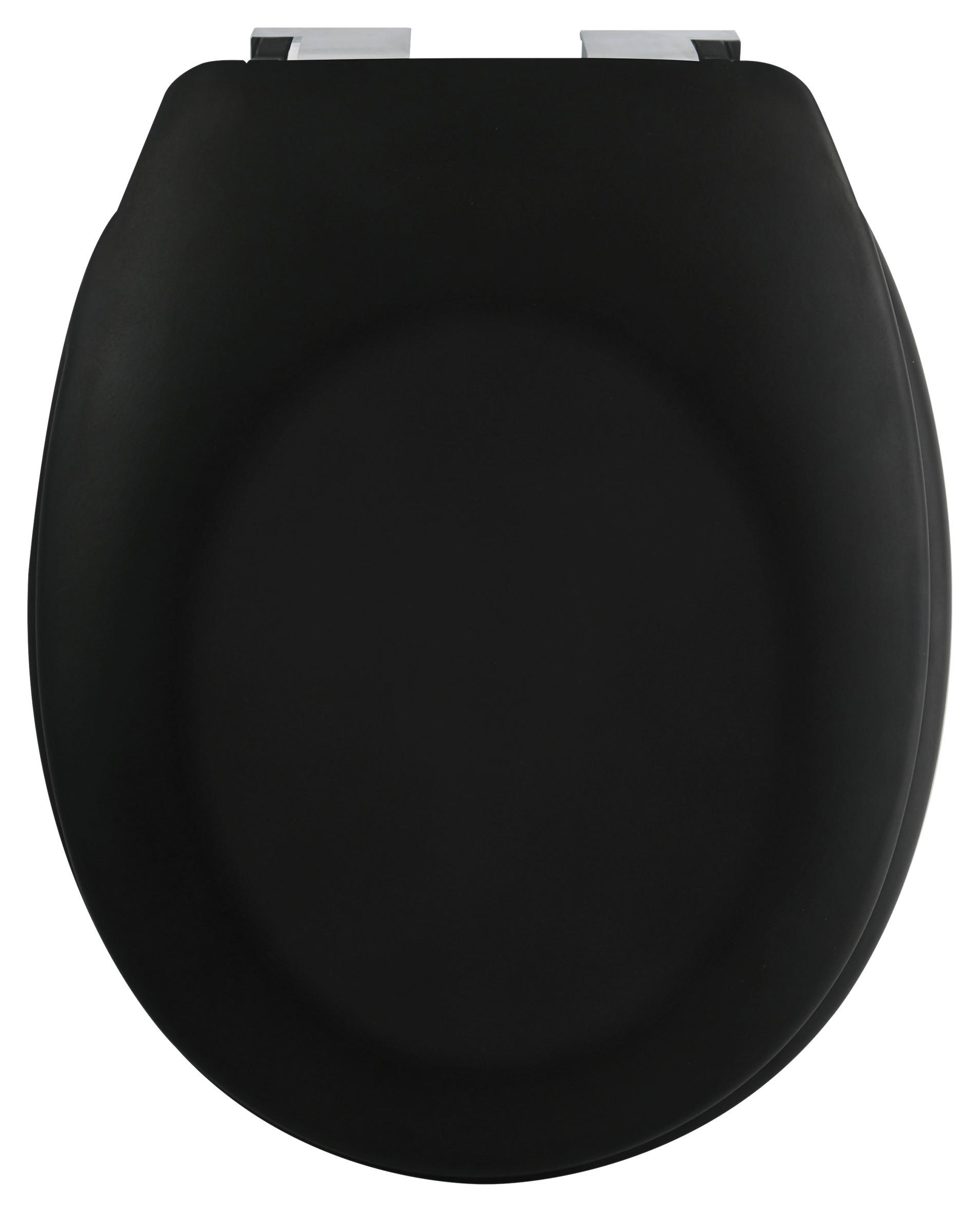 WC-SITZ Schwarz  - Schwarz, KONVENTIONELL, Kunststoff (5,5/38cm) - Spirella