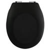 WC-SITZ Schwarz  - Schwarz, KONVENTIONELL, Kunststoff (5,5/38cm) - Spirella