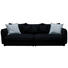 BIGSOFA in Textil Schwarz - Schwarz, Design, Textil (295/88/134cm) - Hom`in BIGSOFA in Textil Schwarz - Schwarz, Design, Textil (295/88/134cm) - Hom`in