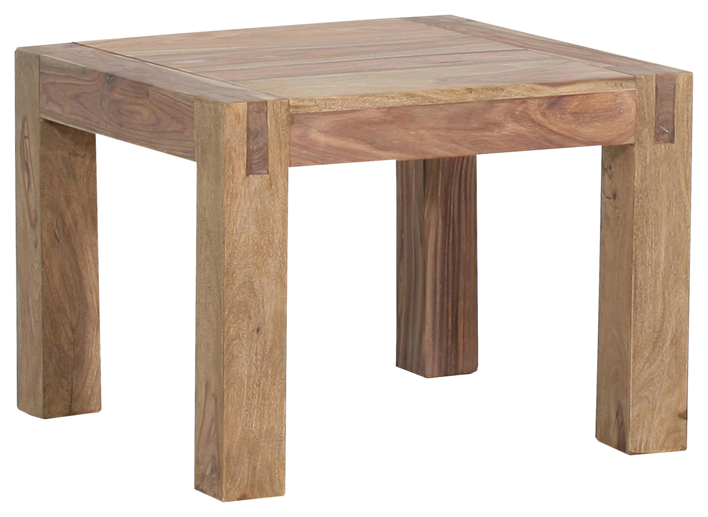 COUCHTISCH Inka Sheesham massiv 60/60/45 cm quadratisch Braun, Naturfarben  - Braun/Naturfarben, LIFESTYLE, Holz (60/60/45cm) - Landscape