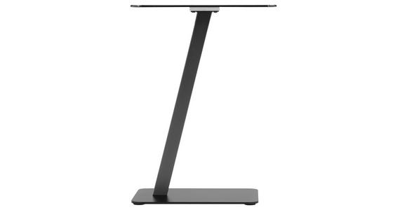 BEISTELLTISCH in Metall, Glas 40/30/55 cm  - Schwarz/Grau, Design, Glas/Metall (40/30/55cm) - Carryhome