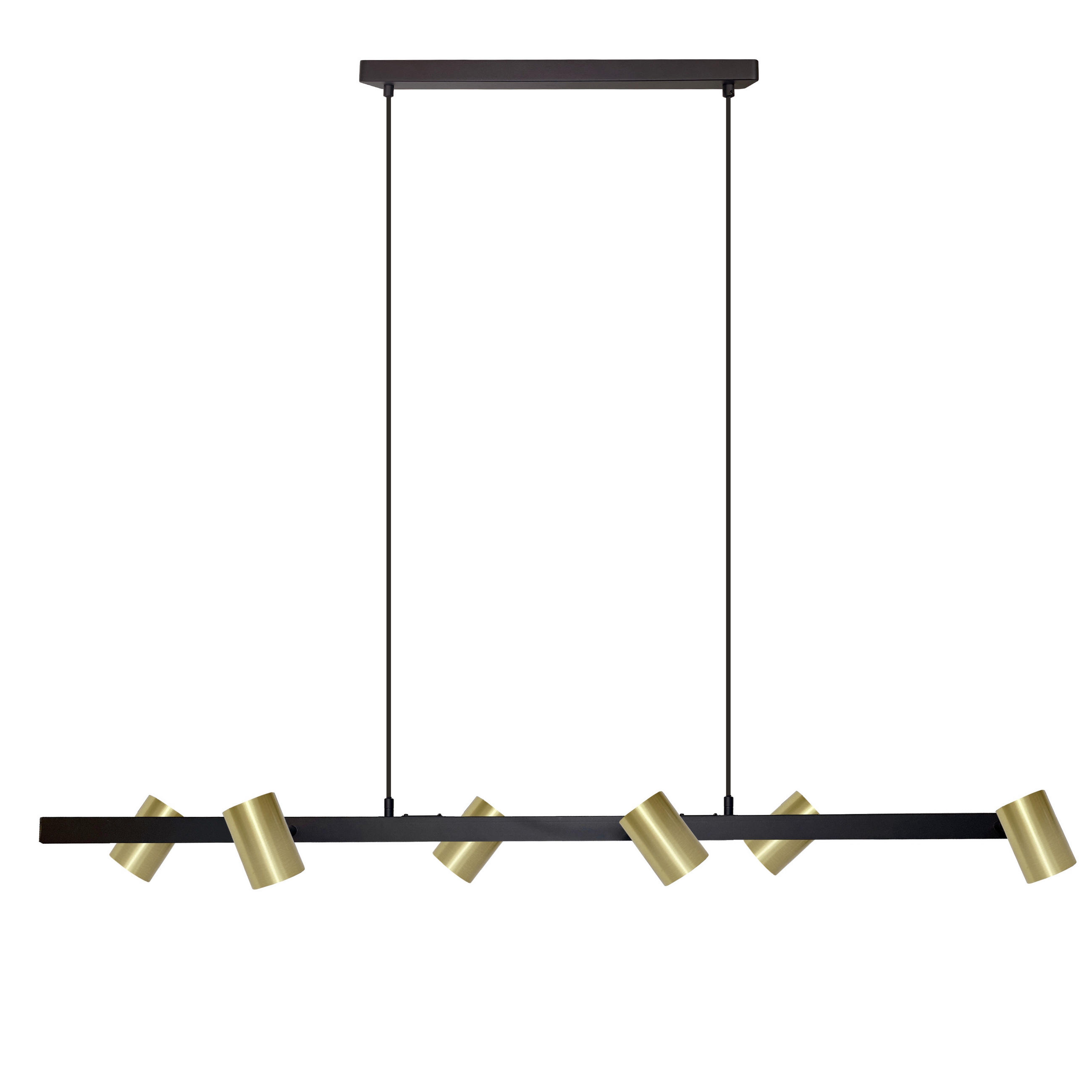 HÄNGELEUCHTE Snow 115/45/150 cm   - Schwarz, Design, Metall (115/45/150cm)
