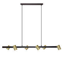 HÄNGELEUCHTE Snow 115/45/150 cm   - Schwarz, Design, Metall (115/45/150cm)