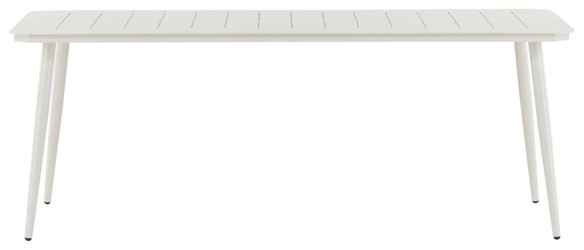 UTEBORD metall rektangulär  - beige, Klassisk, metall (200/90/75cm) - Gardenson