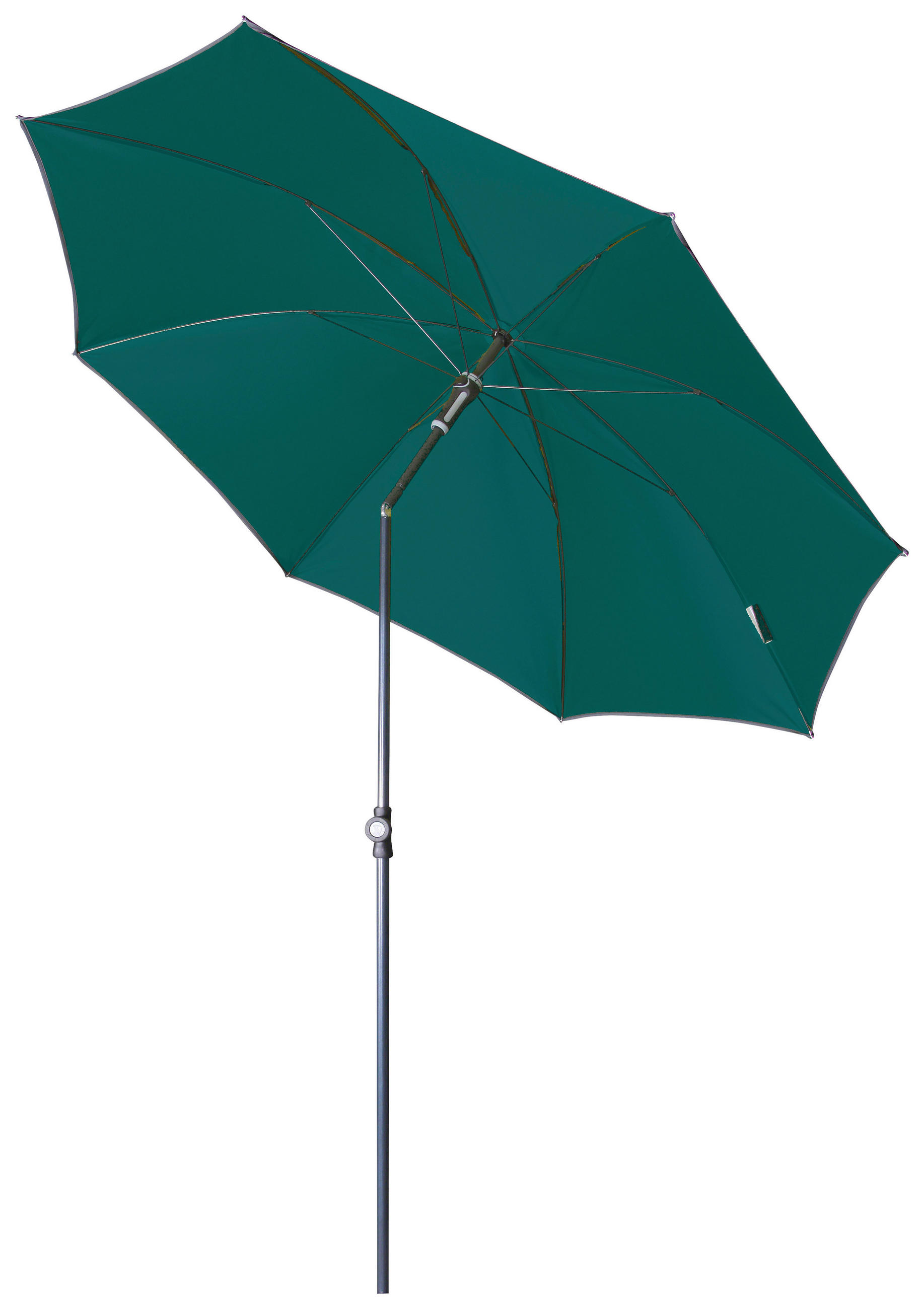 SONNENSCHIRM 200 cm Petrol  - Anthrazit/Petrol, Basics, Textil/Metall (200/200cm) - Doppler