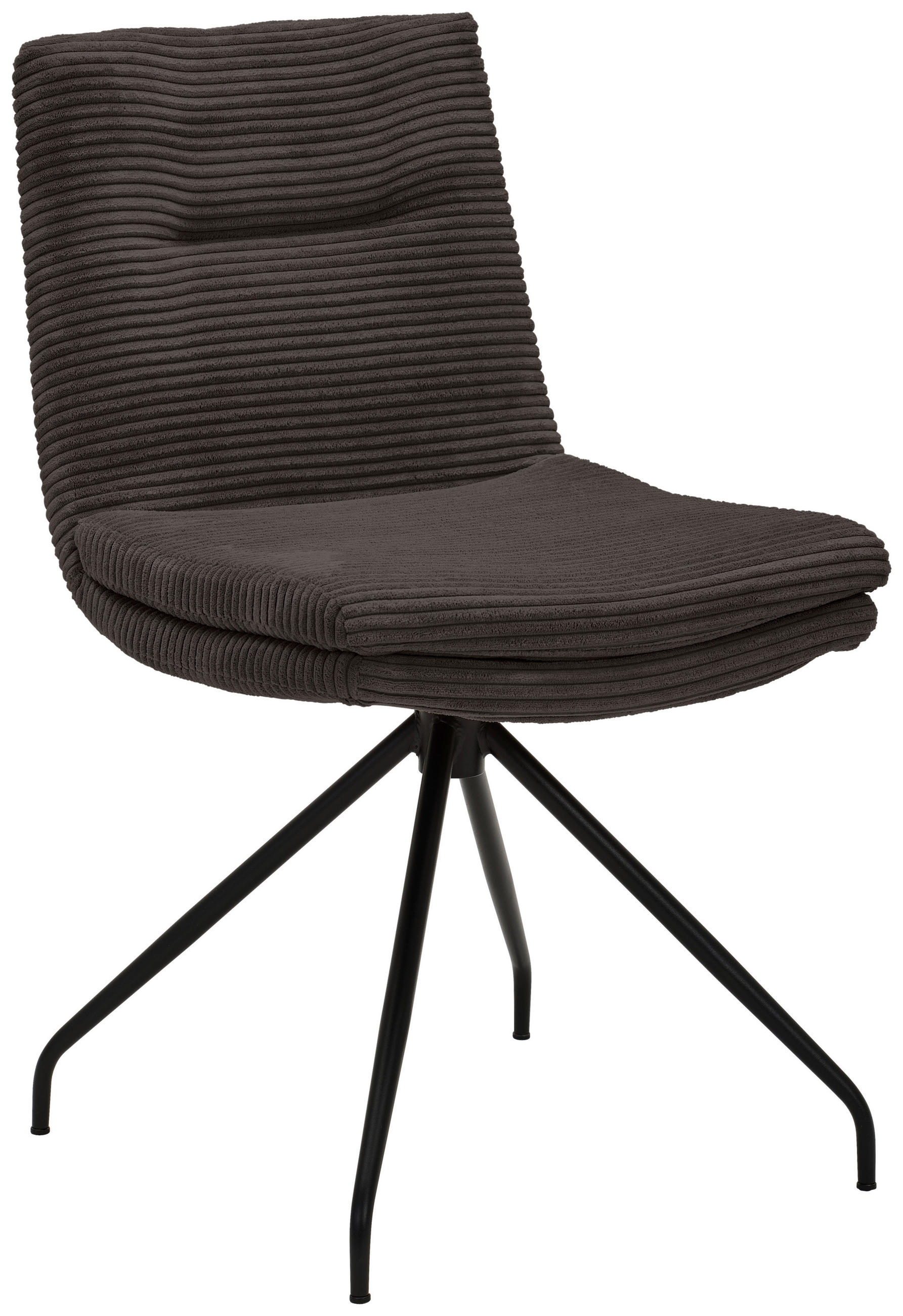 STUHL - Schwarz/Mokka, Design, Textil/Metall (50/85/64cm) - Musterring