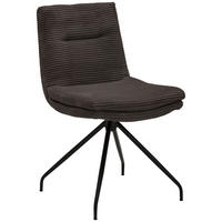 STUHL - Schwarz/Mokka, Design, Textil/Metall (50/85/64cm) - Musterring
