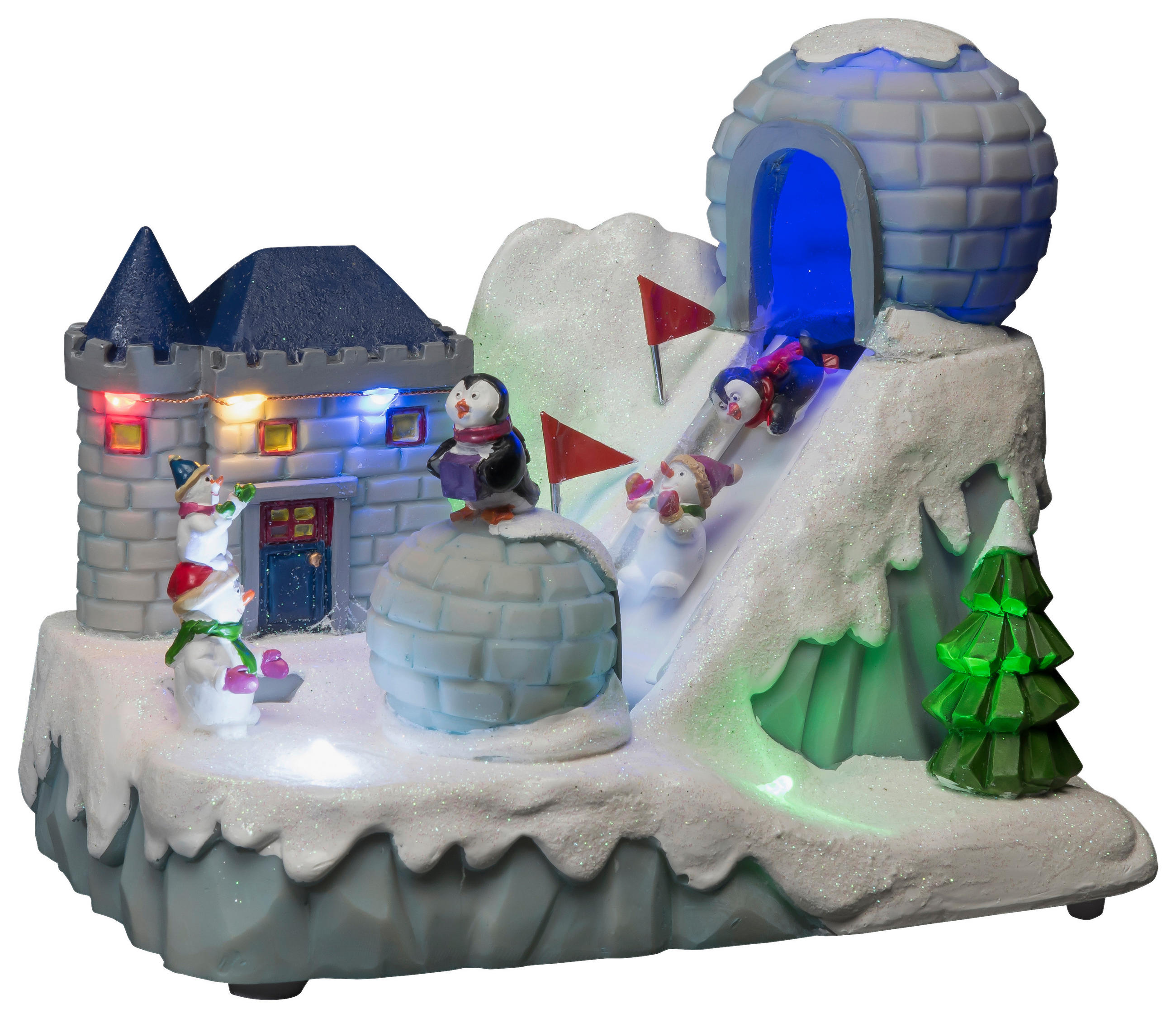 DEKOSPIELUHR - Multicolor, LIFESTYLE, Kunststoff (25/20/16,5cm)