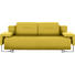 SCHLAFSOFA in Textil Gelb - Chromfarben/Gelb, Design, Kunststoff/Textil (222/84/93cm) - Carryhome SCHLAFSOFA in Textil Gelb - Chromfarben/Gelb, Design, Kunststoff/Textil (222/84/93cm) - Carryhome