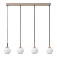 LED-HÄNGELEUCHTE 114/15/150 cm  - Weiß, Design, Glas/Metall (114/15/150cm) - Novel