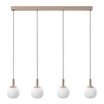 LED-HÄNGELEUCHTE 114/15/150 cm  - Weiß, Design, Glas/Metall (114/15/150cm) - Novel