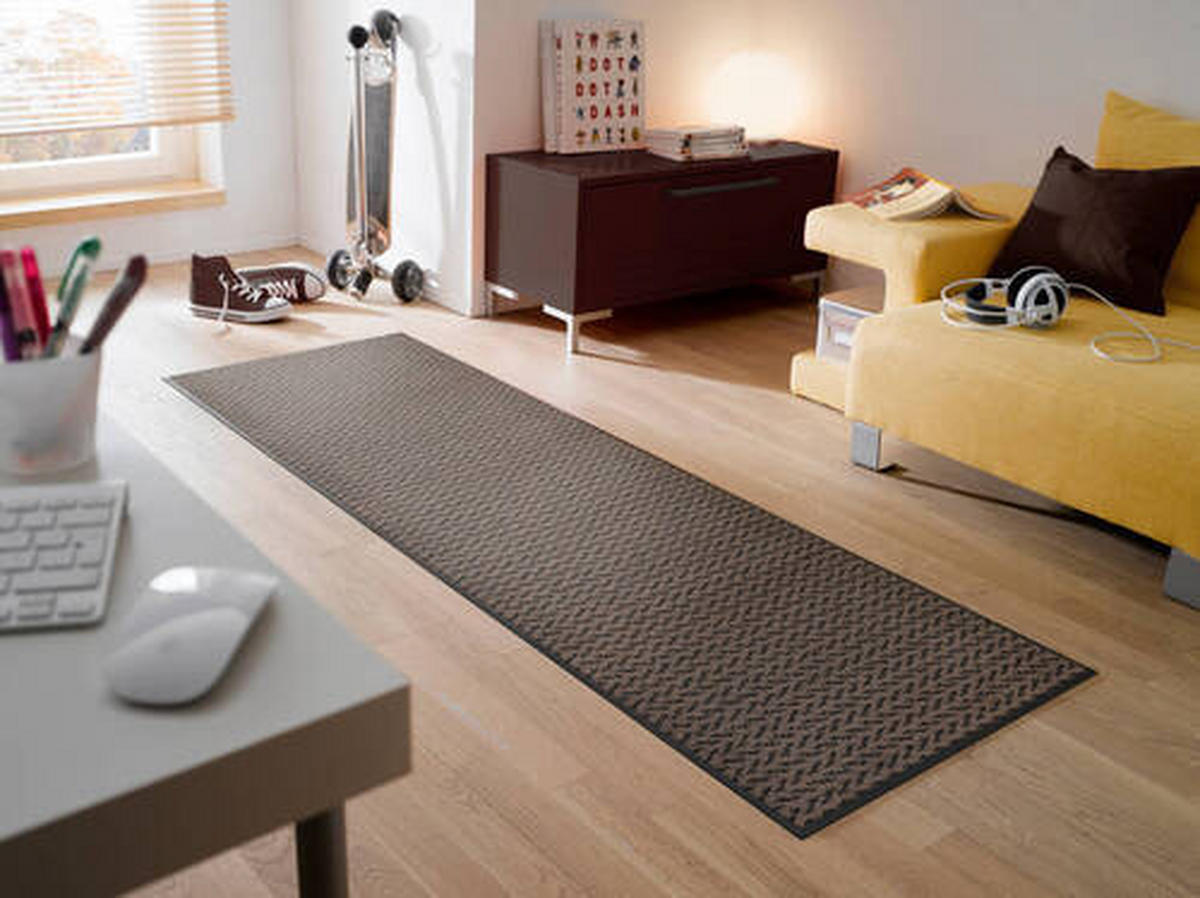 BĚHOUN DO KUCHYNĚ, 60/180 cm, hnědá - hnědá, Konvenční, textil/plast (60/180cm) - Esposa