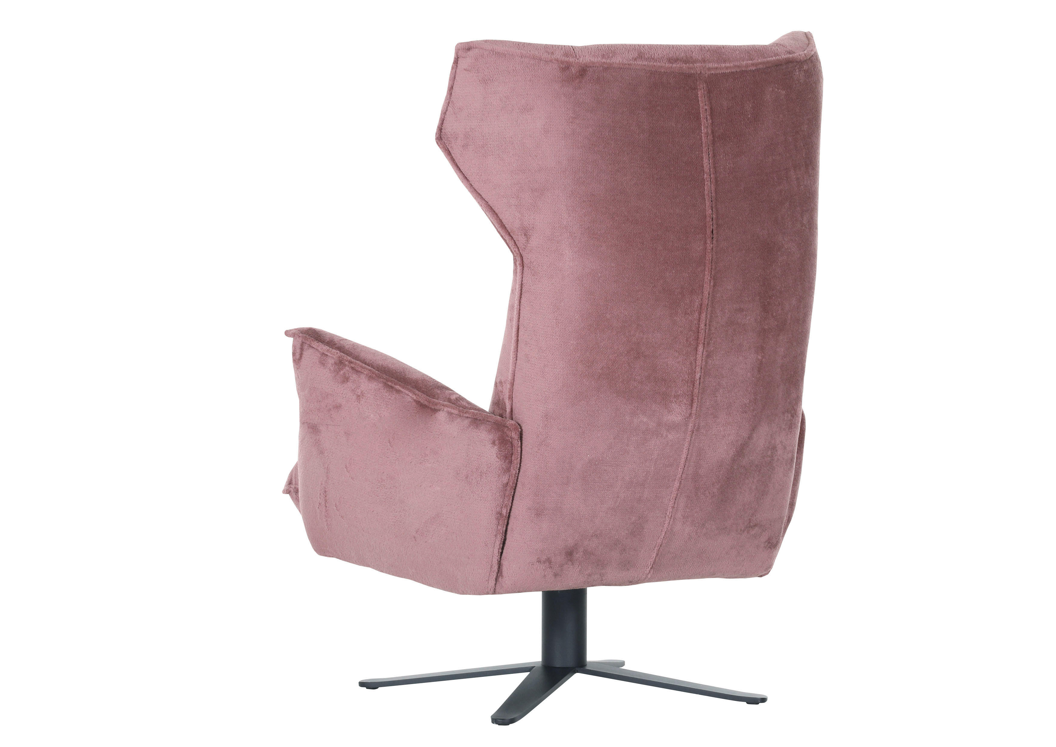 Fotoliu in textil roz  - roz, Trend, metal/textil (83/110/92cm) - Ambia Home