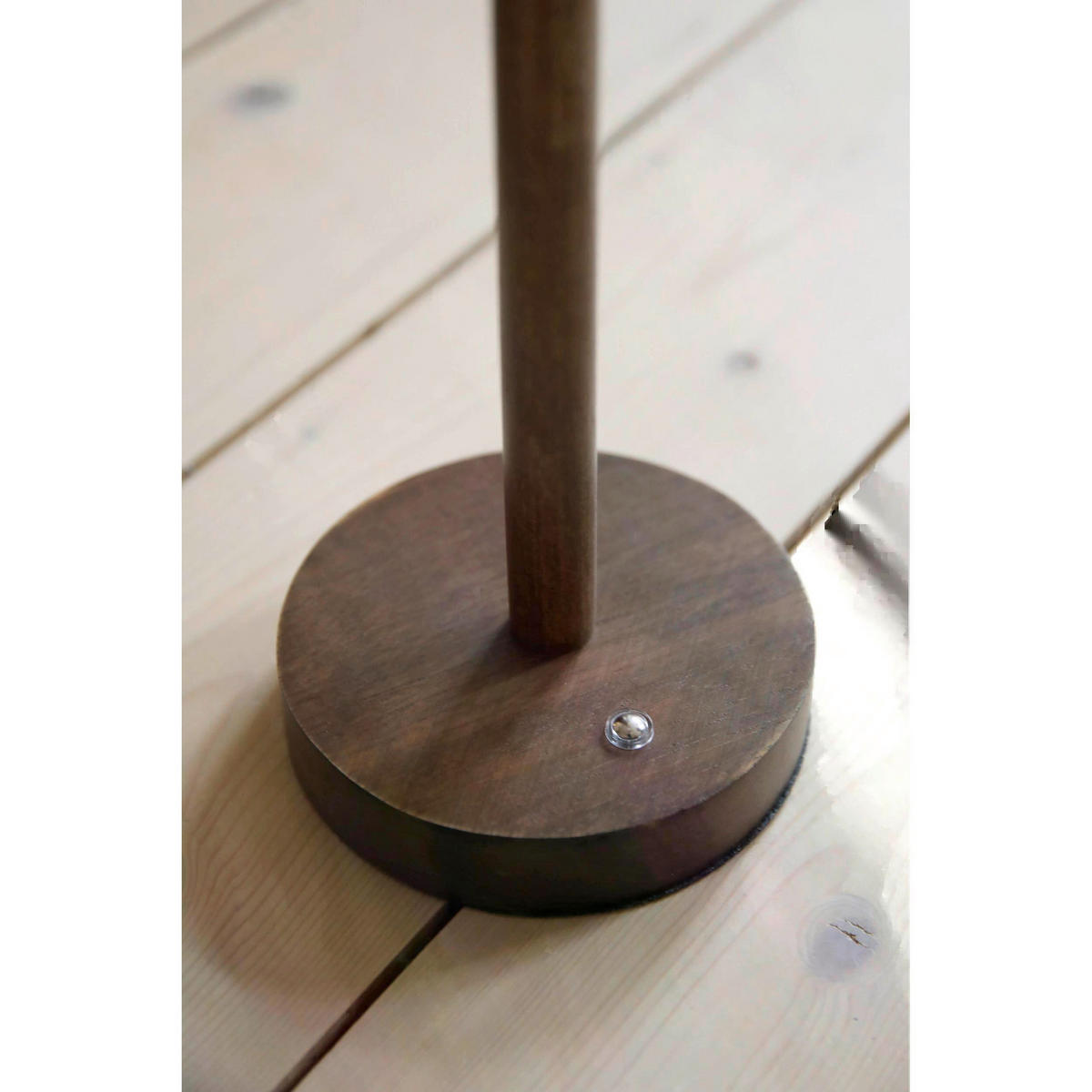 LED-DEKOLEUCHTE NOELLA 35/62/15 cm  - Edelstahlfarben/Dunkelbraun, Trend, Holz/Papier (35/62/15cm) - Markslöjd