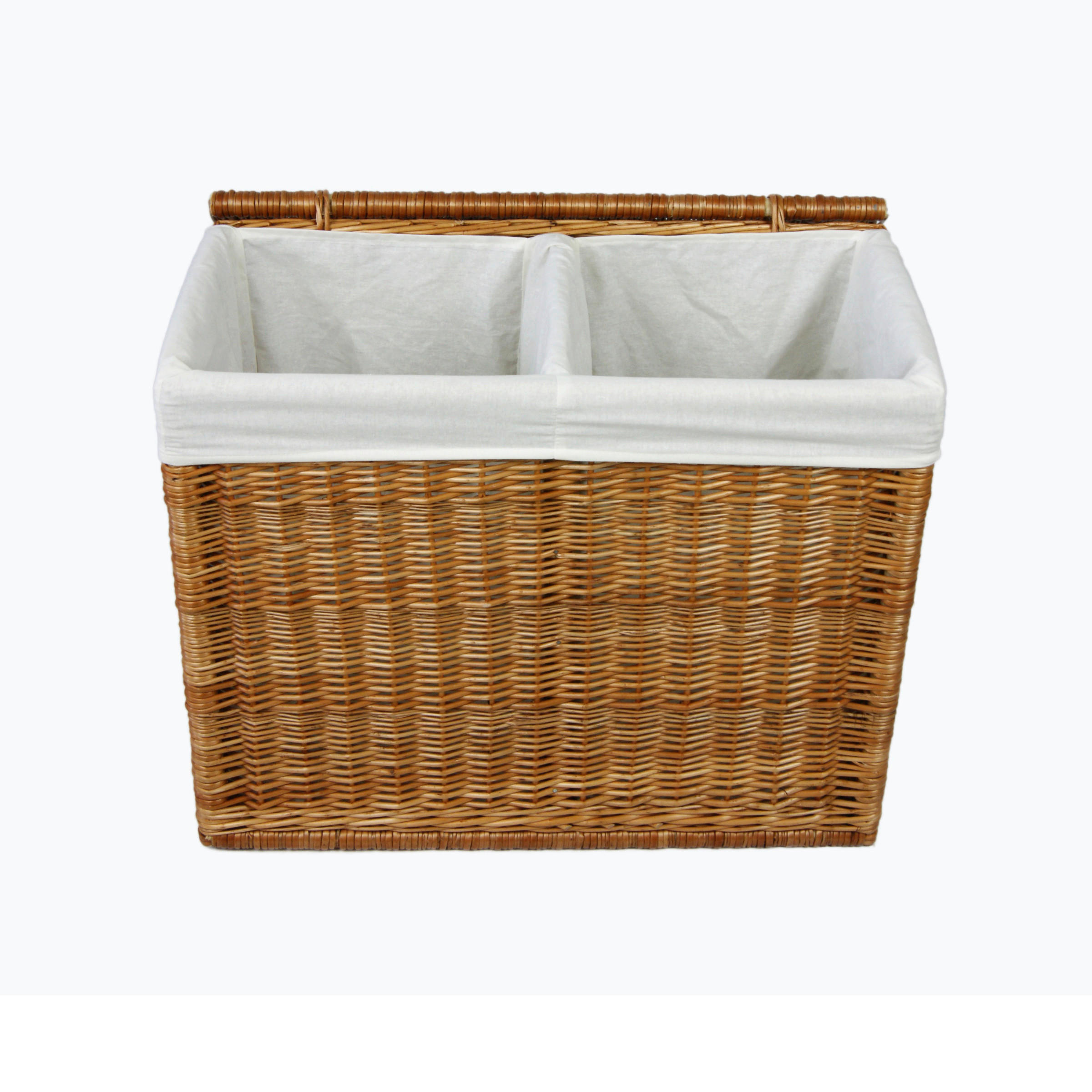 WÄSCHESAMMLER - Braun, Basics, Holz (68/34/57cm)