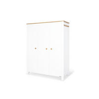 BABYKLEIDERSCHRANK LOVA  - Weiß, Basics, Holz (146/190/54cm) - Pinolino