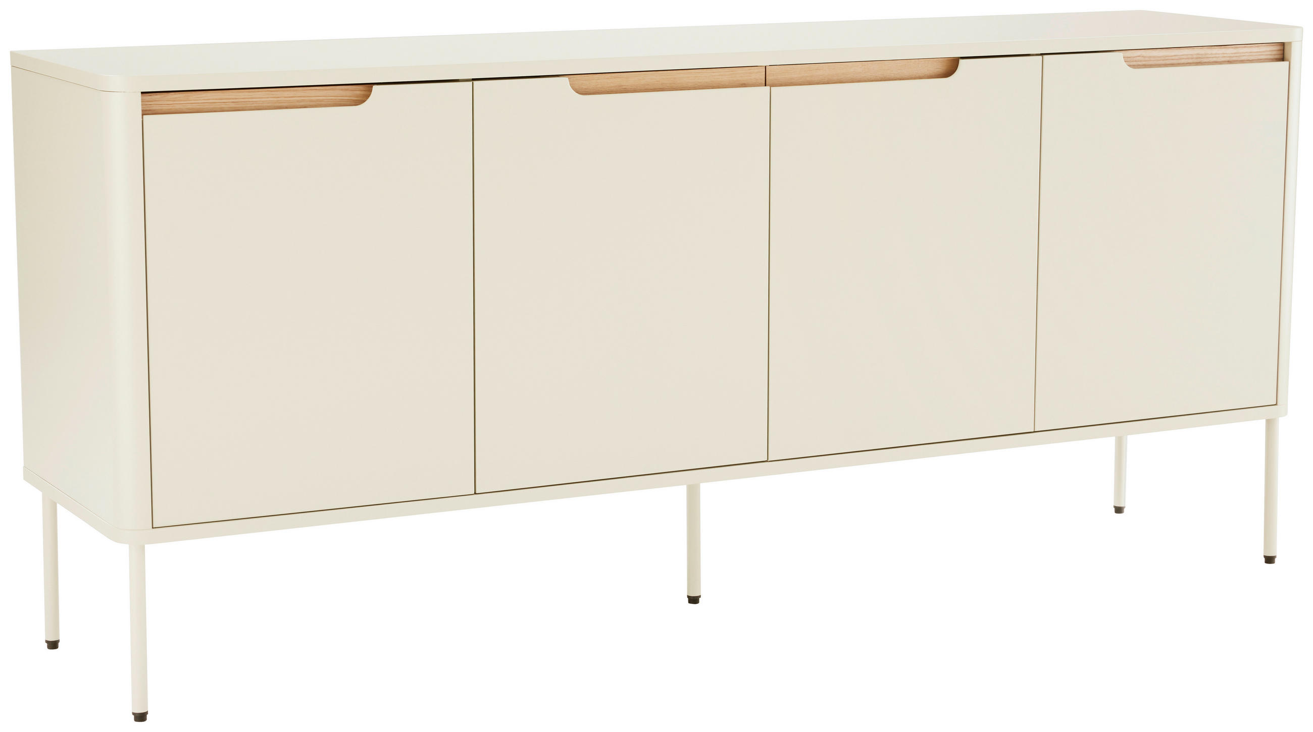 Carryhome Sideboard Grauweiß 170x75x40 cm