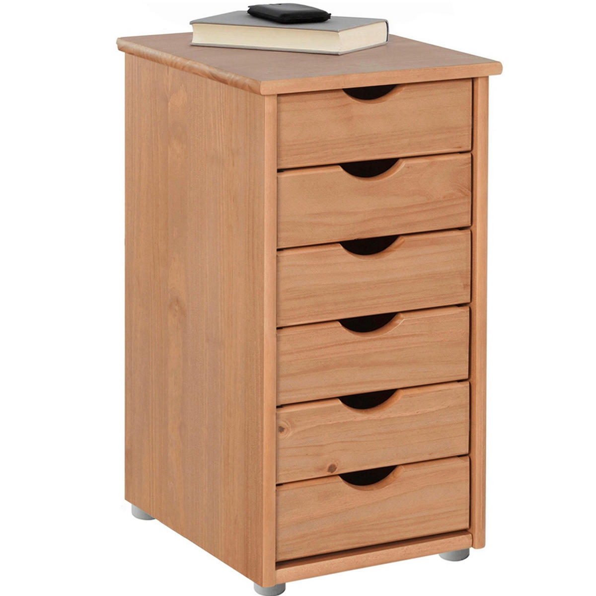 KOMMODE GENOVA, 34/66/39 cm, 6 Schublade(n)  - Naturfarben, Design, Holz/Kunststoff (34/66/39cm) - Livetastic