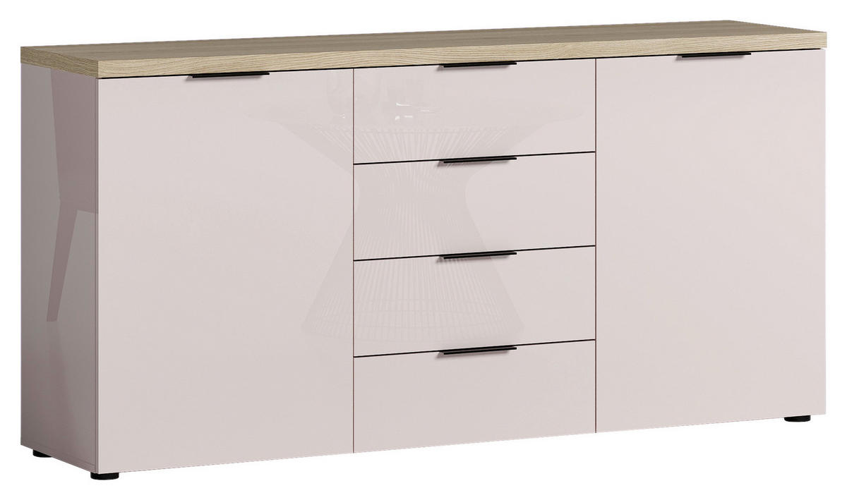 SIDEBOARD  in 180/89/43 cm  - Kaschmir/Eichefarben, Design, Holzwerkstoff/Kunststoff (180/89/43cm) - Xora