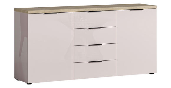 SIDEBOARD  in 180/89/43 cm  - Kaschmir/Eichefarben, Design, Holzwerkstoff/Kunststoff (180/89/43cm) - Xora
