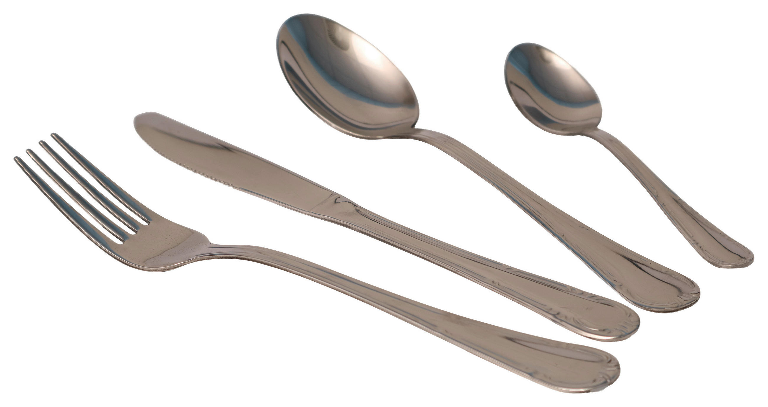 EVŐESZKÖZKÉSZLET 24 részes   - nemesacélszínű, Basics, fém (1kg)