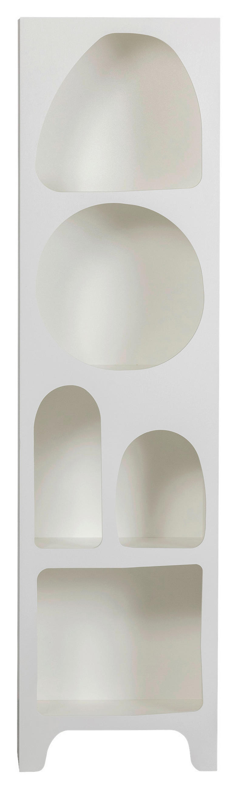REGAL Weiß  - Weiß, KONVENTIONELL, Holzwerkstoff (48/180/32cm) - Ambia Home