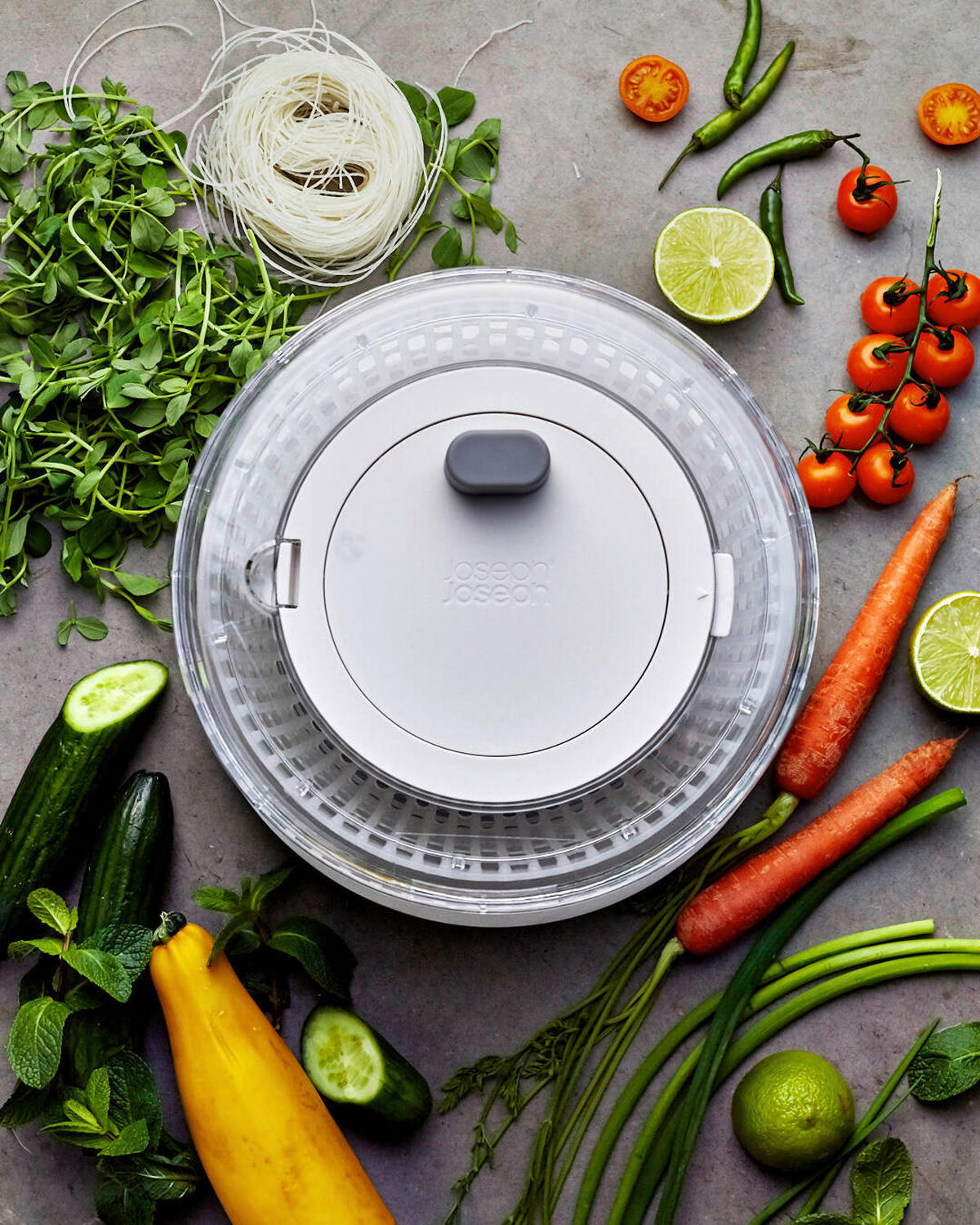 SALATSCHLEUDERSET  - Multicolor, Basics, Kunststoff/Metall (24/24/15,5cm) - Joseph Joseph