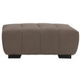 HOCKER in Textil Taupe  - Taupe/Schwarz, KONVENTIONELL, Textil/Metall (106/40/72cm) - Hom`in