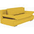 SOFA Gelb - Chromfarben/Gelb, Design, Textil/Metall (210/84/90cm) - NOVEL