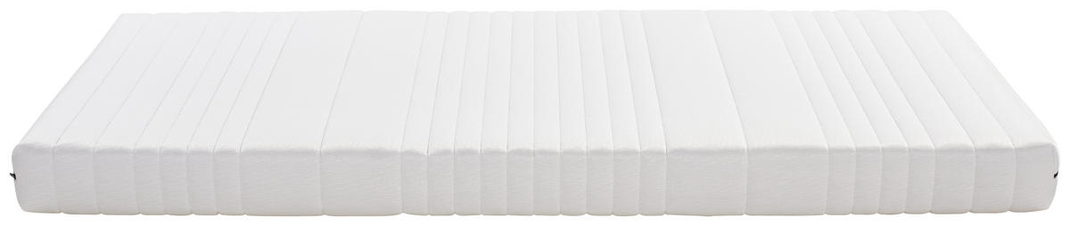 KOMFORTSCHAUMMATRATZE 90/200 cm Höhe ca. 15 cm 7 -Zonen - Weiß, MODERN, Textil (90/200cm) - MID.YOU