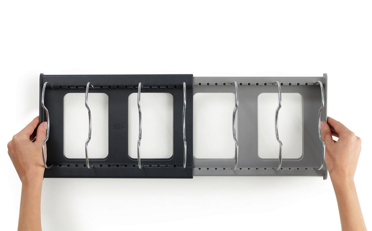 SET ORGANIZATORA ZA KUHINJU - siva, Osnovno, metal (57,5/14,7/20,4cm) - Joseph Joseph