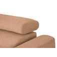ECKSOFA  in Webstoff Rostfarben  205/280 cm  - Rostfarben/Schwarz, Design, Textil/Metall (205/280cm) - Xora