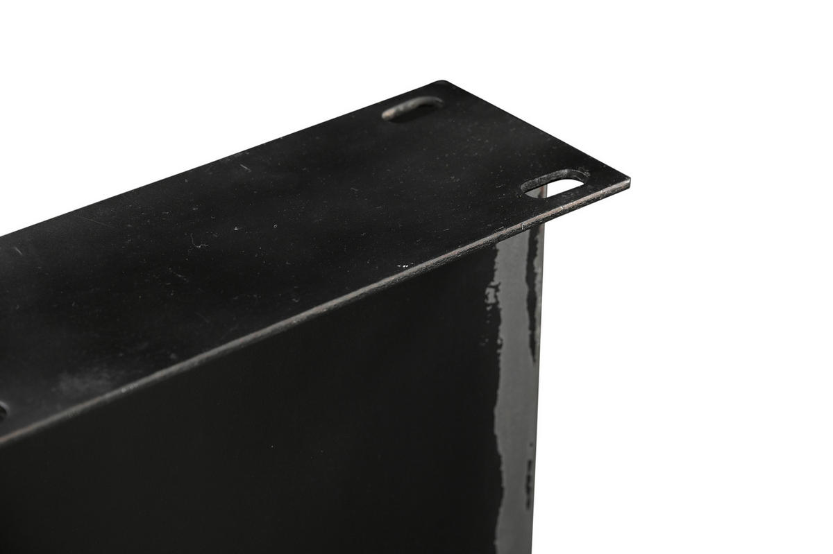 ESSTISCH 180/90/75,6 cm Echtholz  Holz, Metall rechteckig Naturfarben, Schwarz  - Schwarz/Naturfarben, MODERN, Holz/Metall (180/90/75,6cm) - MID.YOU