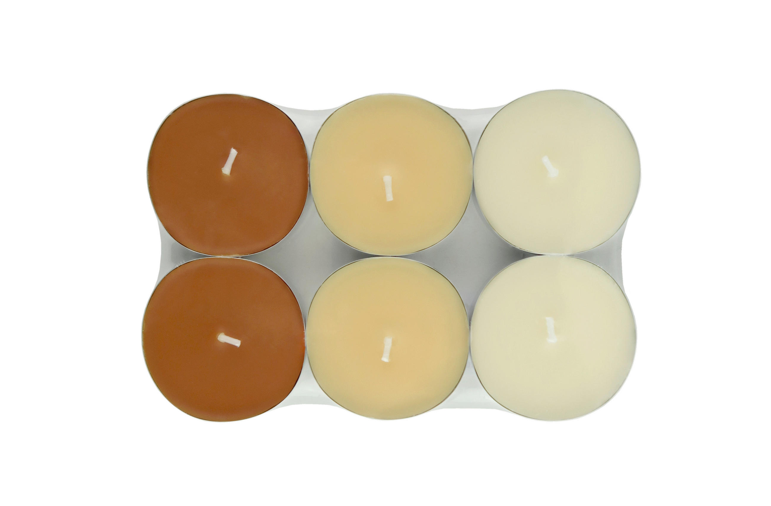 VÄRMELJUS SET 6 styck  - beige/champagne, Basics, metall/textil (5,7/1,9cm) - Best Price