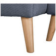 ECKSOFA in Webstoff Blaugrau  - Buchefarben/Blaugrau, KONVENTIONELL, Holz/Textil (169/294cm) - Carryhome