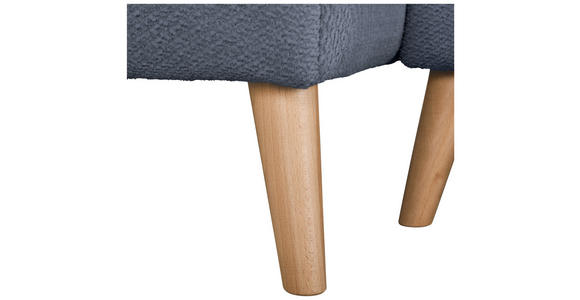 ECKSOFA in Webstoff Blaugrau  - Buchefarben/Blaugrau, KONVENTIONELL, Holz/Textil (169/294cm) - Carryhome