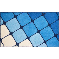 BADTEPPICH Shanga Blau 70/120 cm  - Blau, Basics, Kunststoff/Textil (70/120cm) - Grund